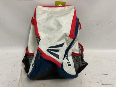 Used Easton GAME READY BB/SB Player Backpack White/Red/Navy 11855-S000198492