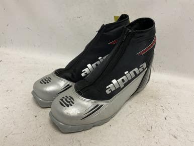 Used Alpina ST-10 Mens NNN XC Ski Boots Black M 12 11855-S000198485