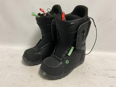 Used Burton WOMENS MINT Womens Snowboard Boots Black Senior 10 11855-S000198473