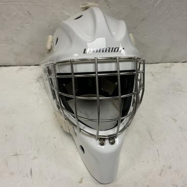 Used Warrior RITUAL F2 Senior Goalie Helmet/Mask White L/XL 11855-S000198452