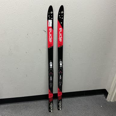 Used Alpina ENERGY Boys XC Ski/Binding Black And Red 120 cm 11855-S000198529