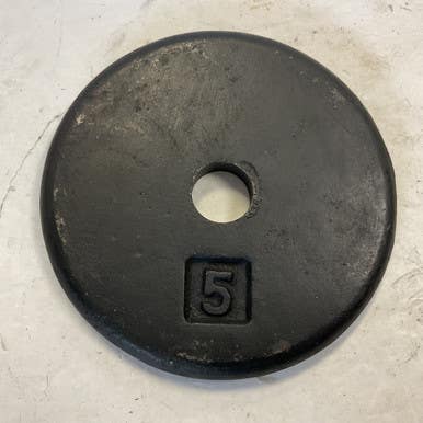 Used Standard Plate Black 5 lb 11855-S000198518