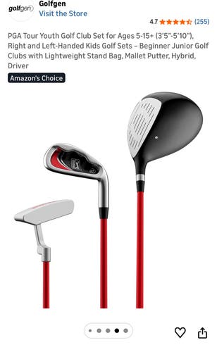 Junior 2025 Right Handed Clubs (Full Set) (New)