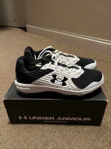UA Yard Low MT TPV Black Men's Size M 12.0 (W 13.0) Adult Under Armour Low Top Metal (New)