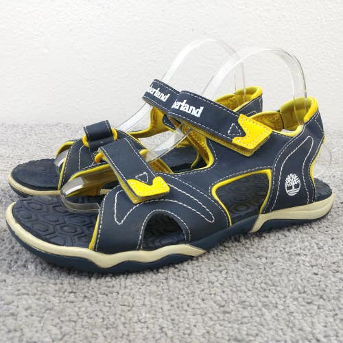 Timberland Adventure Seeker Boys Size 6 Shoes 2 Strap Sandals Blue Yellow