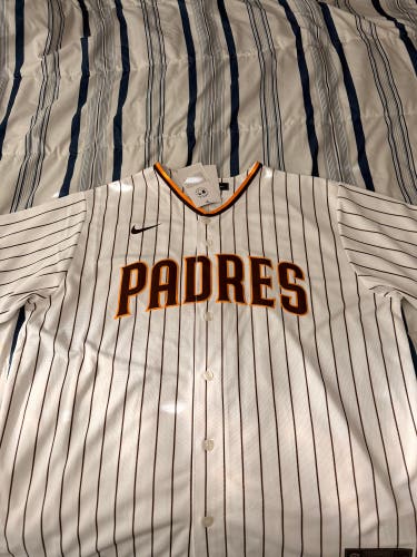 White Padres MANNY MACHADO 13 XL Men's Nike Jersey (New)