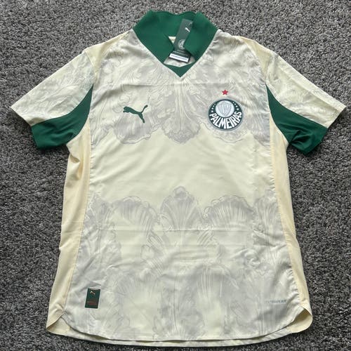 Puma Palmeiras x Kidsuper 2025 Authentic Jersey Beige Mens Size Medium