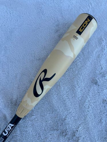 2025 Rawlings Icon Composite Bat USABat Certified (-10) Composite 17 oz 27" (Used)