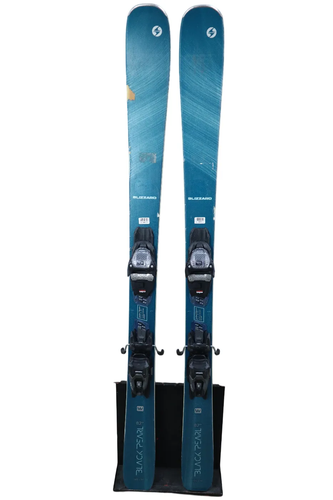 USED 2022 Blizzard Black Pearl 82 SP Skis 145cm - Marker TPC 10 Bindings