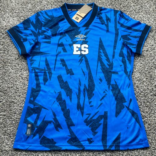 Umbro Men's El Salvador Home Jersey 23/24 Blue Mens Size XL