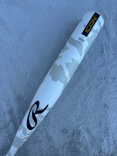 2025 Rawlings Icon Composite Bat USSSA Certified (-8) Composite 27 oz 32" (Used)