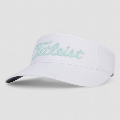 NEW Titleist Womens Sundrop Visor White/Sea Grass Golf Hat/Cap OSFM (Closeout)