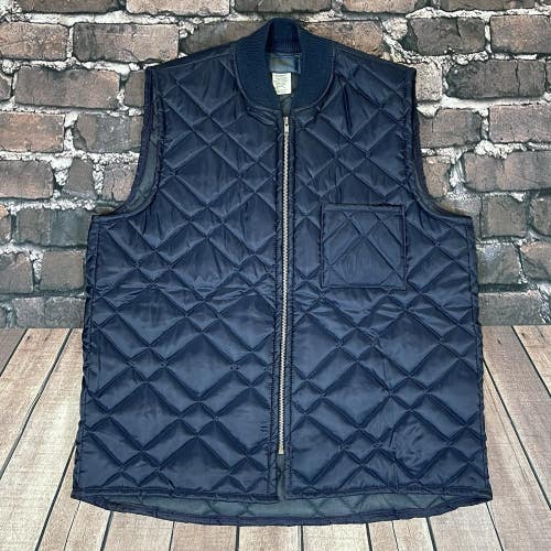 Vintage 80s OshKosh B'Gosh Quilted Insulated Workwear Puffer Vest Size Large L