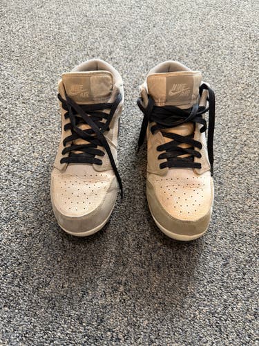 Gray Men's Size M 8.5 (W 9.5) Adult Air Jordan Low Top Molded Cleats (Used)