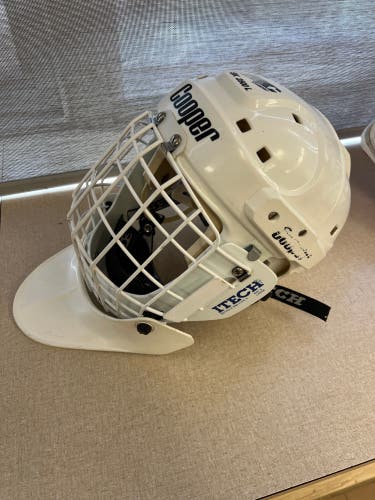 Large SK2500 Helmet with Itech RBE-G cage and N6 throat guard (Used)