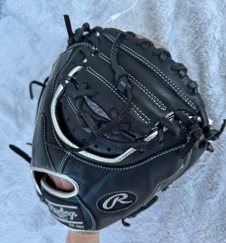 Black Rawlings Encore RH Catcher's Baseball Glove 32" (Used)