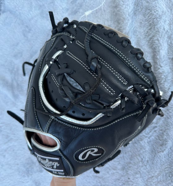 Black Rawlings Encore RH Catcher's Baseball Glove 32" (Used)