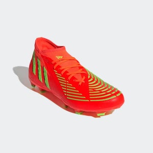 Adidas Predator Edge.2 GW1009 Men's 8 Red Green Firm Ground Soccer Cleats DDK649