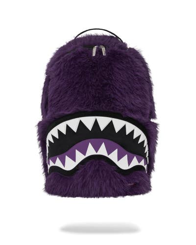 Sprayground Fur Cray 910B8204NSZ Backpack Unisex Purple Adjustable Straps SGB34