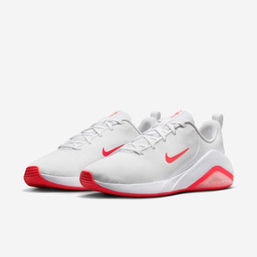 Nike Bella 7 FZ1689-101 Sneakers Women's US 7 White Red Workout Shoes DDK657
