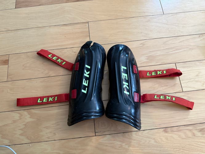 Leki Worlcup Pro Junior / Kids Slalom Shin Guard - used see description