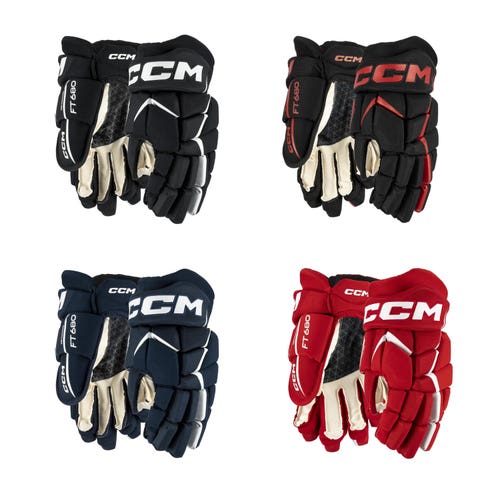 CCM JetSpeed FT680 Senior Hockey Gloves (New)