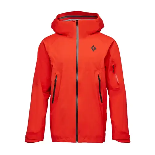 Red Men's Adult Medium Black Diamond Jacket (New)