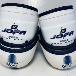 JOFA 9066 Dual Cap Hockey Elbow Pads JDP ASD Size 6 Large NHL Center Ice
