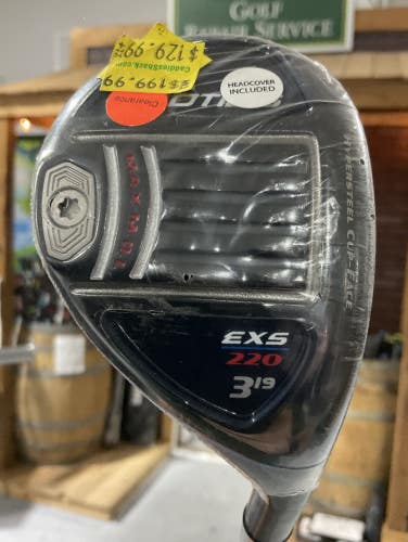 Tour Edge EXOTICS EXS 220 19 #3 Hybrid MATRIX OZIK Extra Stiff Flex Graphite RH