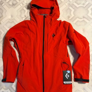 Red Men's Adult Medium Black Diamond Jacket (New)