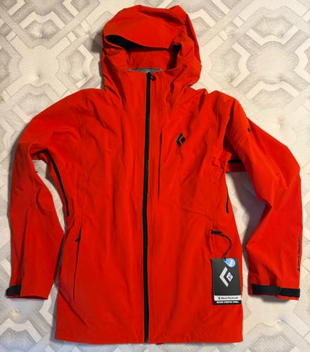 Red Men's Adult Medium Black Diamond Jacket (New)