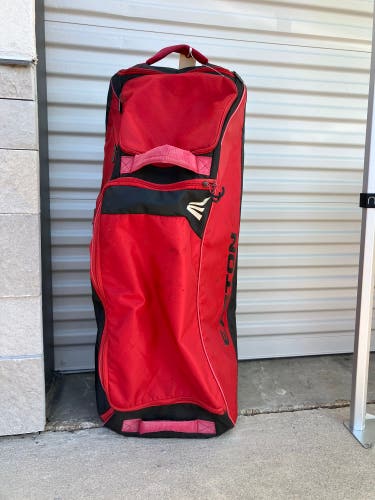 Red Easton Catcher's Bag 34”x14”x10” (Used)