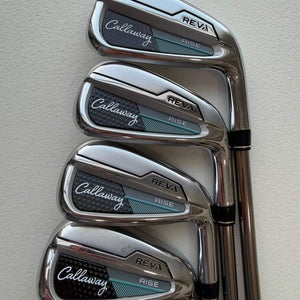Callaway Reva Rise Iron Set 6-9 LINQ 4F1 Ladies Flex Standard MINT