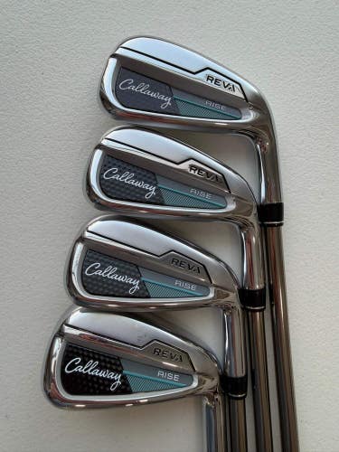 Callaway Reva Rise Iron Set 6-9 LINQ 4F1 Ladies Flex Standard MINT