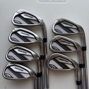 Callaway Mavrik Iron Set 4-PW KBS Max 80 Stiff Flex Standard NICE