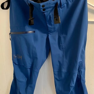 Blue Medium Men's Helly Hansen Verglas Backcountry Ski Shell Pants