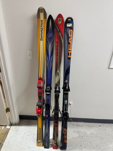 Four Adult Skis & Bindings