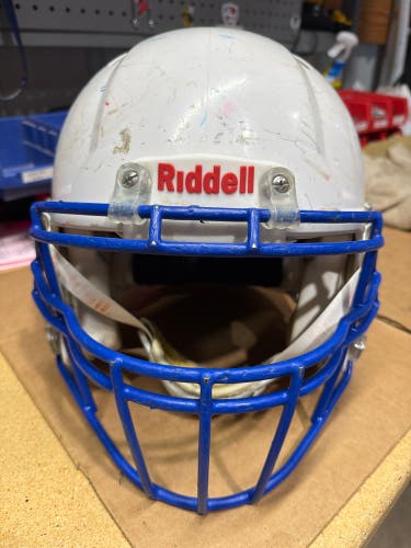 USED RIDDELL SPEED ADULT HELMET - LARGE - WHITE