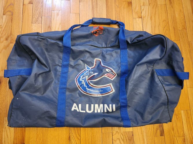 Vancouver Canucks Alumni Pro Stock Return Game Used Hockey Equipment Bag