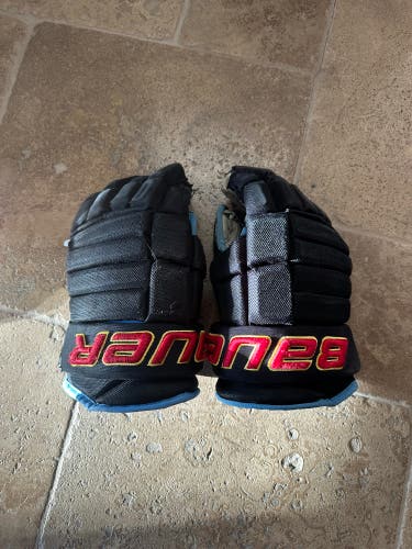 New Mexico Ice Wolves Bauer Gloves 14" Pro Stock (Used)