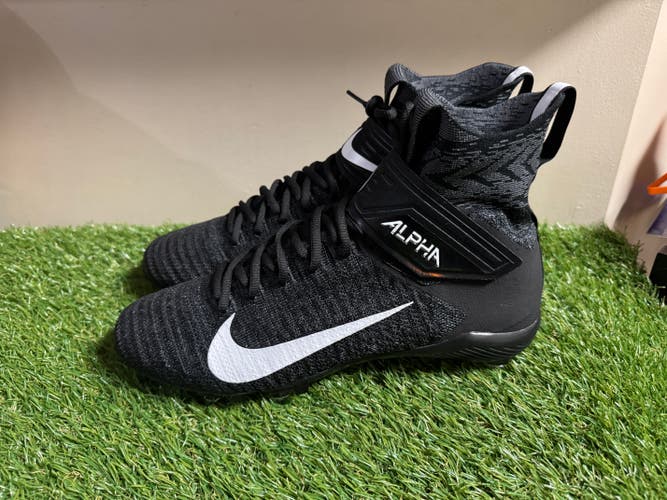 Nike Alpha Menace Elite 2 Flyknit Football Cleats CI1530-001 Men's Size 11 NEW