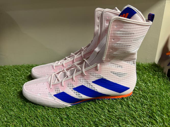 Adidas Box Hog 4 Boxing Training Shoes Men Size 13 Pink/Blue IH2733 BRAND NEW