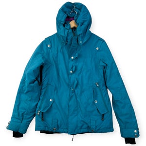 Vtg Oakley Mens Ski Snow Jacket Recco Avalanche Rescue System Sz Medium Hooded