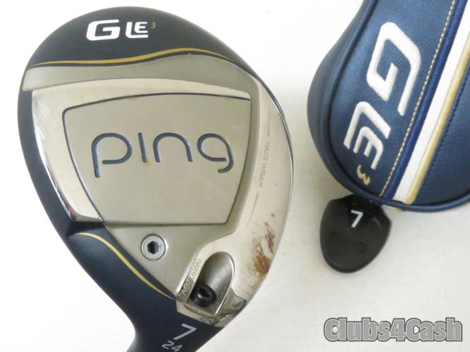PING Womens G Le3 Fairway 24° 7 Wood ULT 250 Lite Flex +Cover ... LADIES