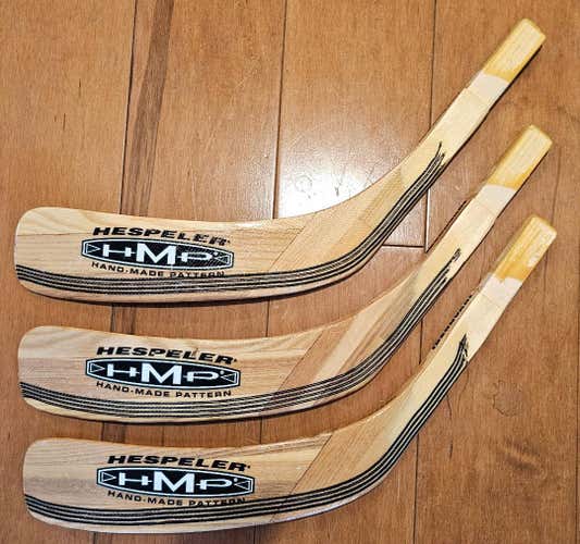 Three (3) Hespeler HMD Hand Made Pattern Left Hand Stick Blade Jovanoski Curve (New)