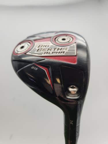 2015 CALLAWAY BIG BERTHA ALPHA 815 3 WOOD 14* STIFF ACCRA +HC GOOD