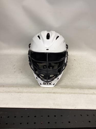 Used STX RIVAL JR Lacrosse Helmet White One Size 11851-S000042684