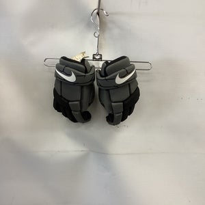 Used Nike VAPOR LT GLOVES Lacrosse Gloves Junior Grey MD 11851-S000042687