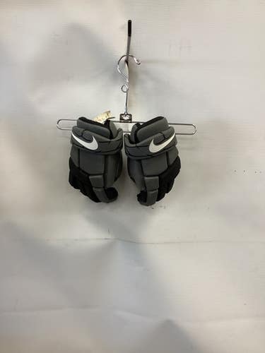 Used Nike VAPOR LT GLOVES Lacrosse Gloves Junior Grey MD 11851-S000042687