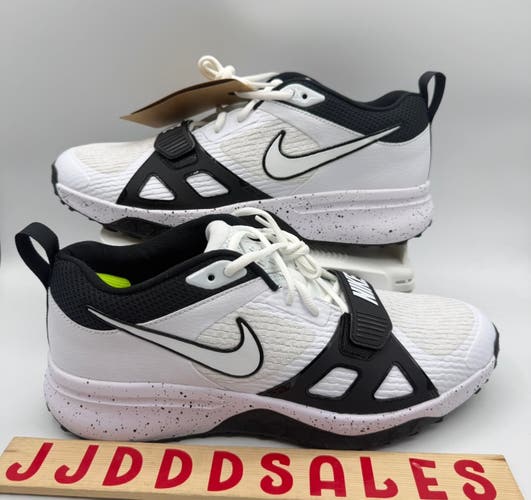 Nike Air Zoom Diamond Elite Turf Baseball White Black DZ0503-104 Men’s Sz 7